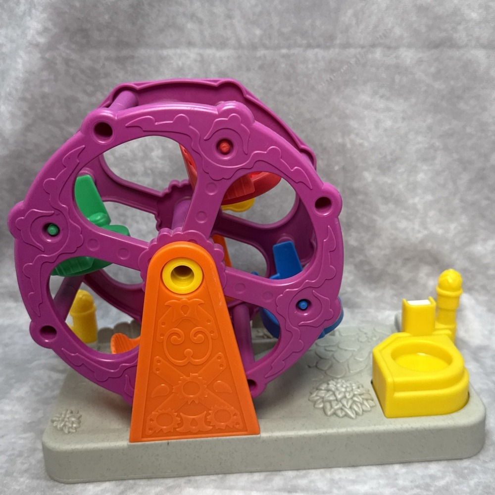 Fisher Price Little People Carnival Musical Ferris Wheel 2003 Lights Sound Work - Picture 9 of 17